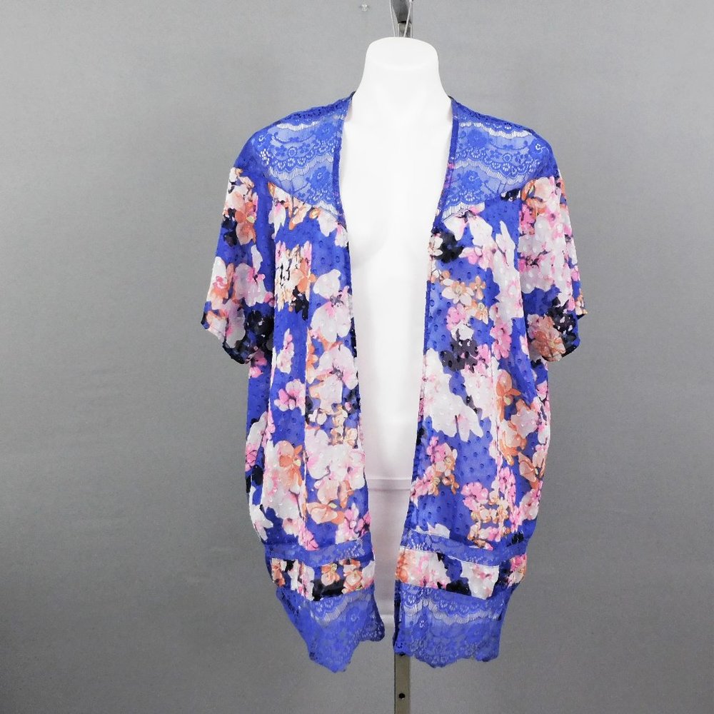 Candies Women Cardigan Blue Multicolor M
